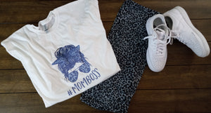 Leopard Plus Size Biker Shorts | Grey